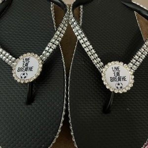 Love. Eat, sleep soccer sandals